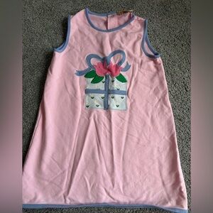 The Beaufort Bonnet Company Pink Dress with Floral Gift Design EEUC size 5